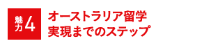 魅力4 オーストラリア海外研修実現までのステップ