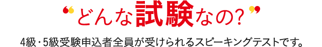 どんな試験なの? スコア帯受験申込者全員が受けられる実技確認です